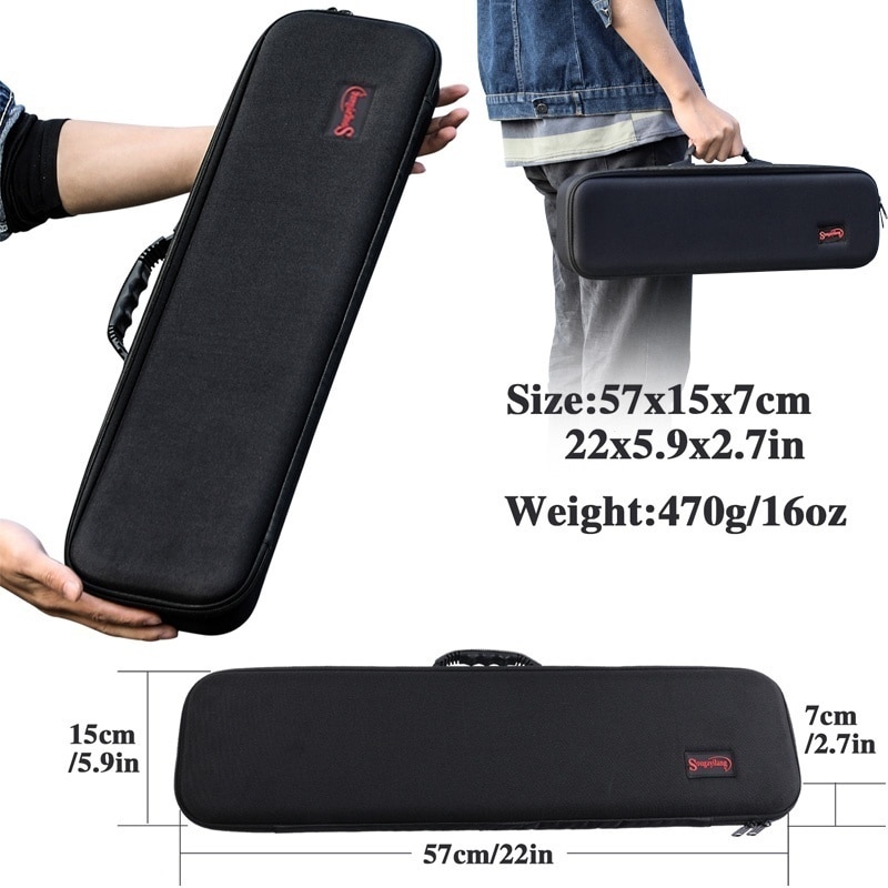 Barras y carretes de pesca Sougayilang, caña de carbono de 5 secciones, carrete de Baitcasting, conjunto de varillas de pesca de viaje con Kits completos, bolsa de transporte